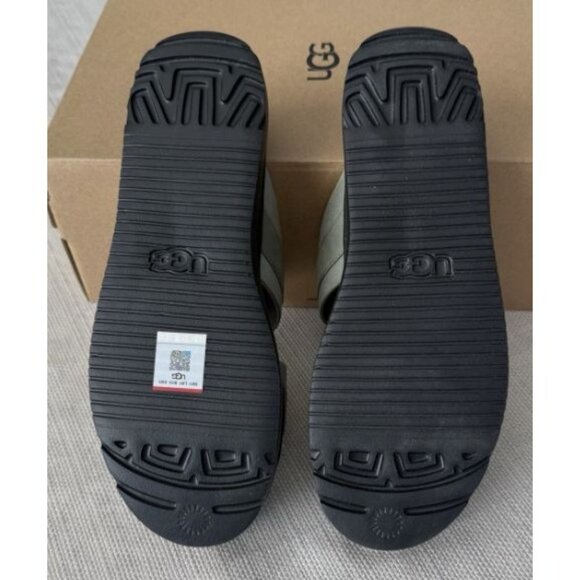 Ugg Women's Suede Sz 9 Platform Sandals With Adjustable Straps In Sage Green NWB - Picture 5 of 5